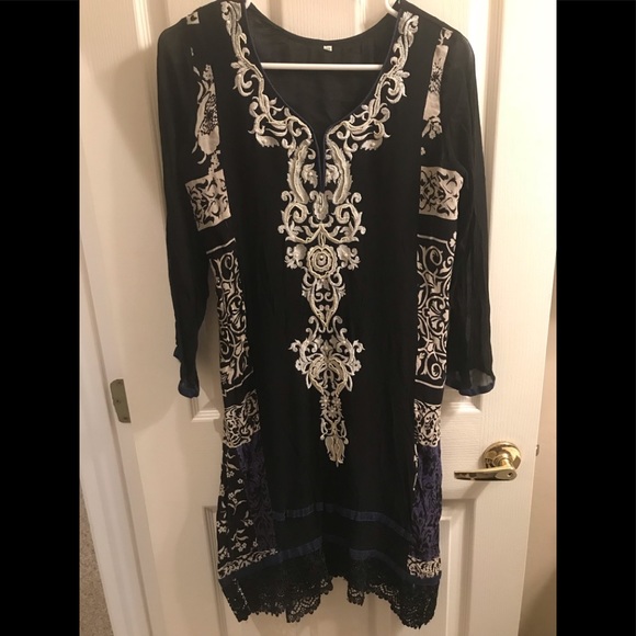 INDIA IMPORTS SzL DRESS/TUNIC - Picture 1 of 6